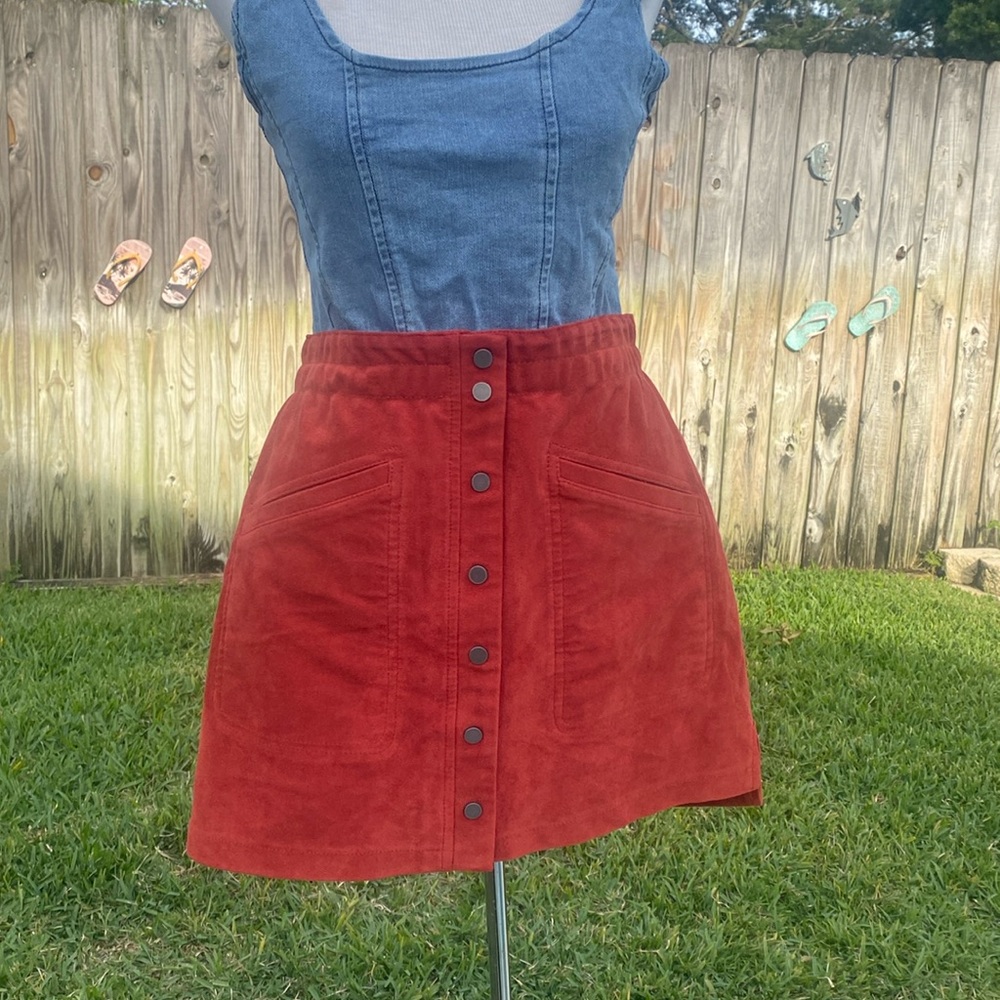BCBG Max Azria suede skirt
